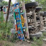 Truck accident in manjhaul