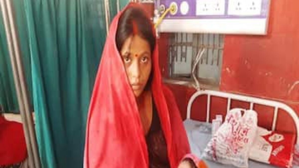 Bihar women hospital husband left after delicery