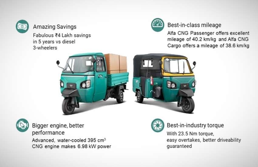 आ गई Mahindra की सस्ती Alfa CNG ऑटो, 45Km की दमदार माइलेज, कीमत 1.5 लाख से शुरू 2