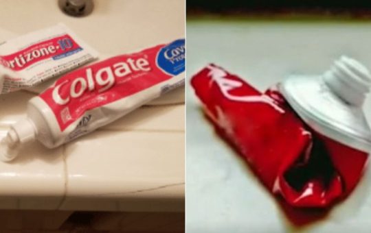toothpaste squeezed