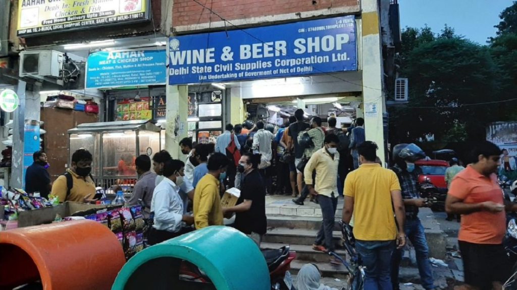 delhi alcohol rate