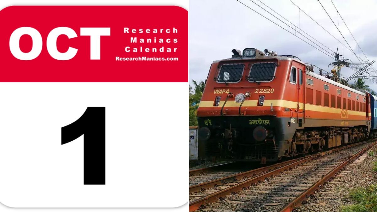 1 october indian railway