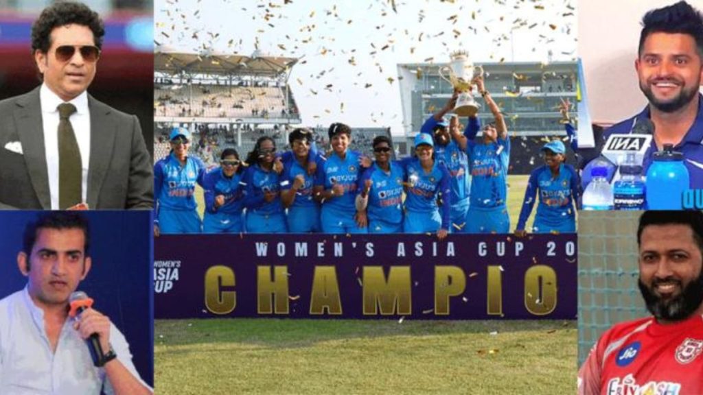 सुरेश रैना से लेके सचिन तेंदुलकर तक, इस खास अंदाज में क्रिकेट दिग्गजों ने महिला टीम को दी बधाई 1