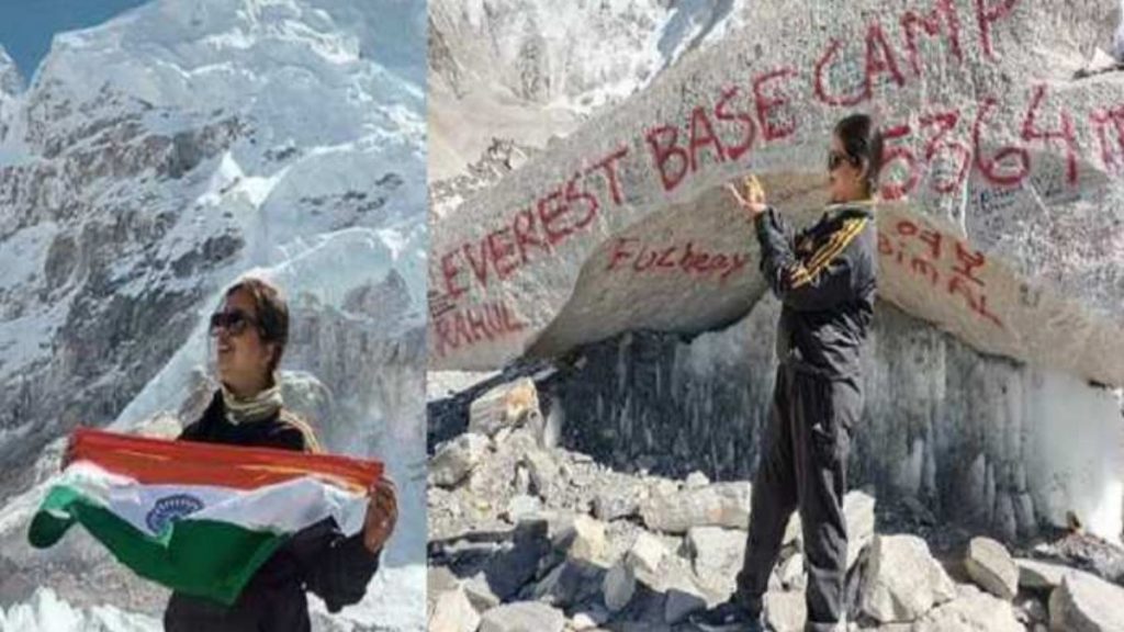 गर्व! बिहार की बेटी ने माउंट एवरेस्ट बेस कैंप पर फहराया तिरंगा, 2024 में करेंगी एवरेस्ट पर चढ़ाई.. 1
