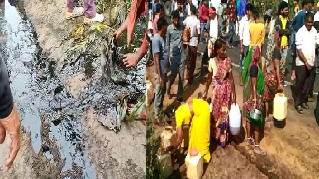 बिहार : खगड़िया में चोरों ने काटा बरौनी-असम तेल का पाइपलाइन, ग्रामीणों ने उठाया फायदा.. 1