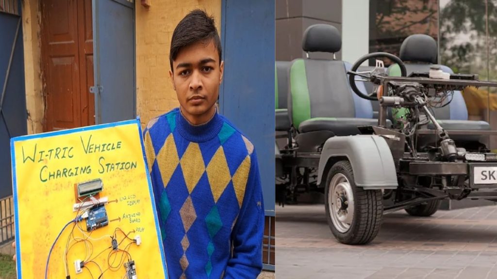 बिहारी ब्रेन का कमाल - 9वीं के छात्र ने बनाया बिना वायर के चार्ज होने वाली Electric Vehicle.. 1