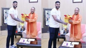 ताबड़तोड़ बल्लेबाज सूर्य कुमार यादव से मिले CM योगी आदित्यनाथ, बोले- Mr. 360° तो… 20