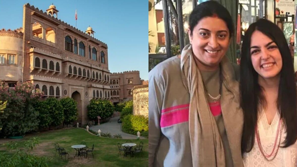 बेटी की शादी के लिए Smriti Irani ने बुक किया 500 साल पुराना शाही किला, देखें- Inside Photos….. 1