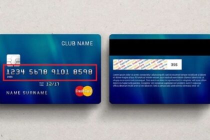 16 numbers printed on ATM card