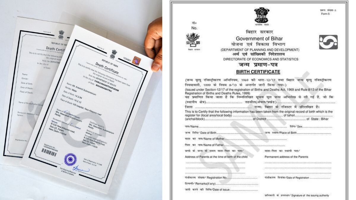 Birth Certificate And Death Certificate