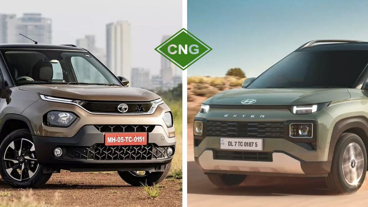 Tata Punch CNG Vs Hyundai Exter CNG