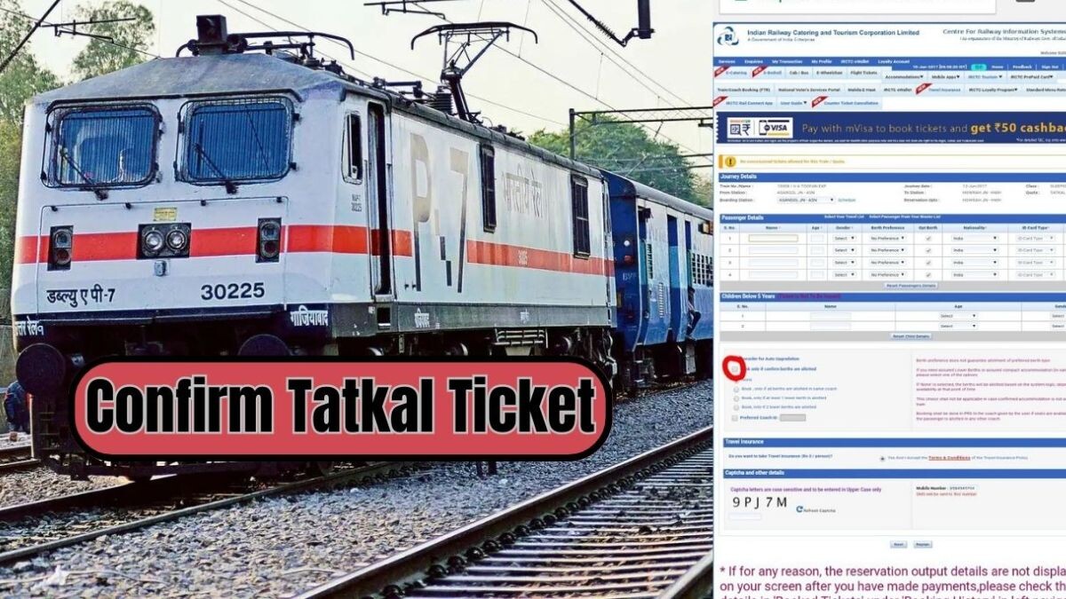 Confirm Tatkal Ticket
