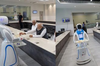 Robot served tea to PM Modi