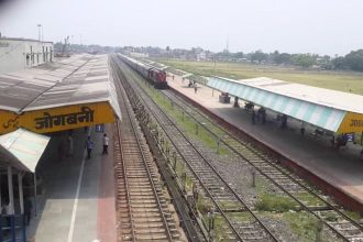 You can go to Nepal on foot from Jogbani Railway Station.