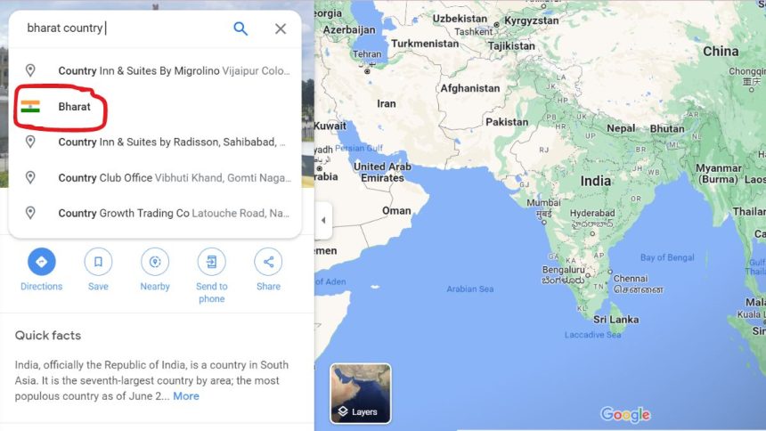 Bharat on Google Maps