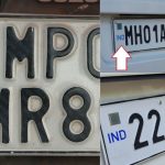 Why is IND written on the number plates of vehicles
