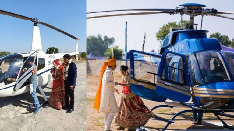 How to book a helicopter for a wedding
