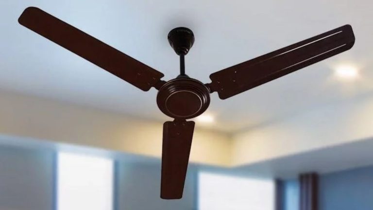 Why does wind appear only when the fan rotates