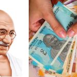 How did the picture of 'Gandhiji' get printed on Indian notes