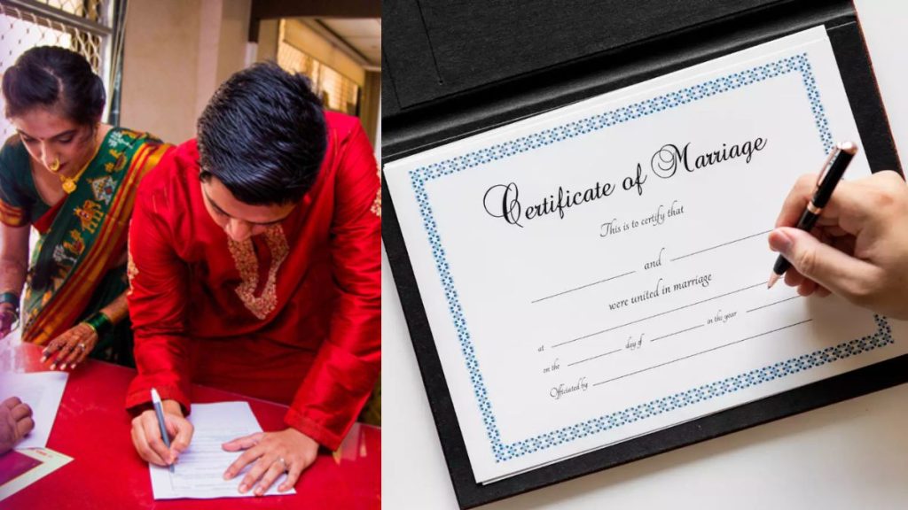 How is a marriage certificate made