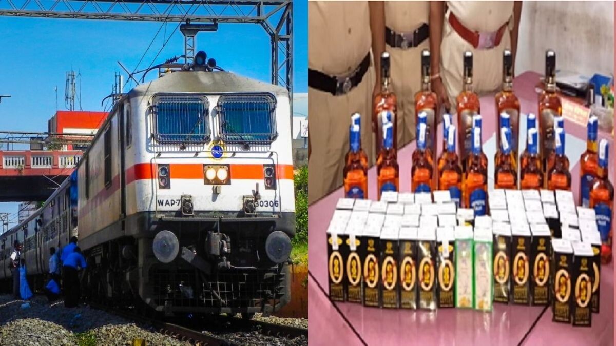 How much alcohol in the train