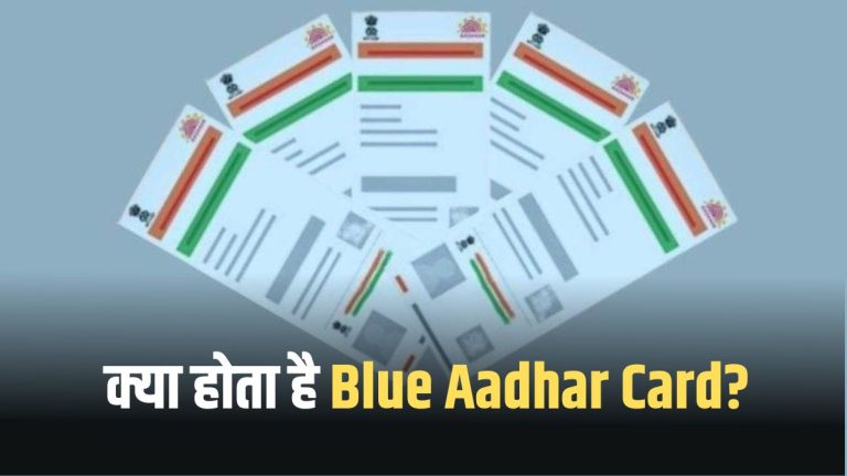 Blue Aadhar Card