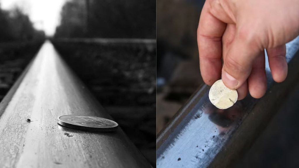 Coin On Railway Track