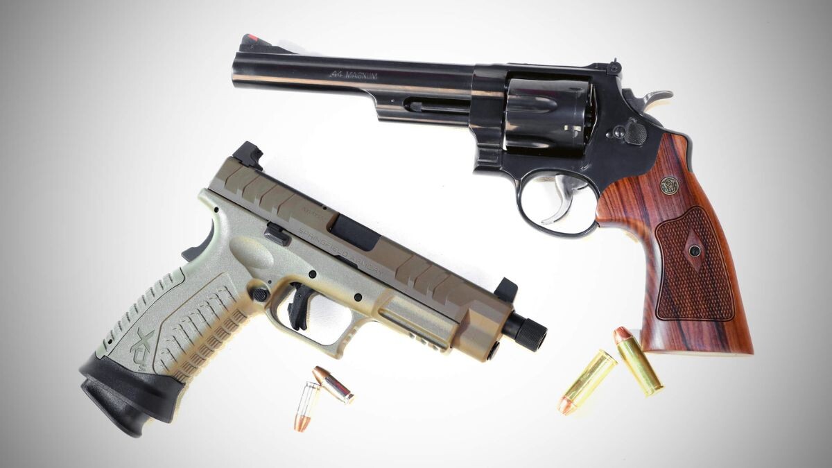 pistol and revolver