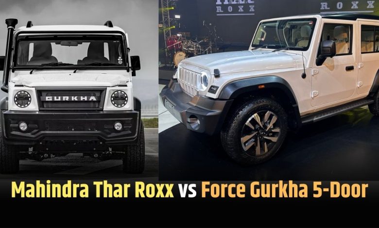 Mahindra Thar Roxx vs Force Gurkha 5-Door