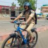 You must wear a helmet when riding a bicycle