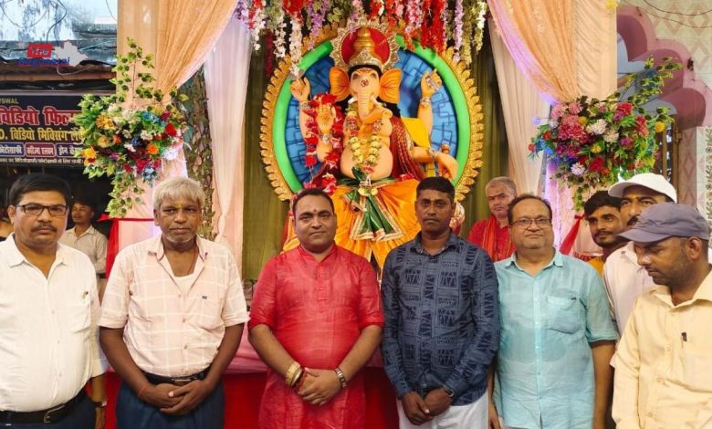 Inauguration of fair with Ganesh Puja festival at Naokothi in Begusarai