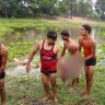 An old man died after drowning in a river while washing a buffalo in Begusarai