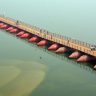 The construction of pontoon bridge over Ganga river in Buxar has been completed