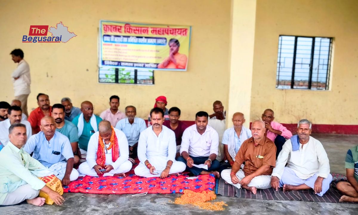 Manjhaul Kabar farmers' hunger strike