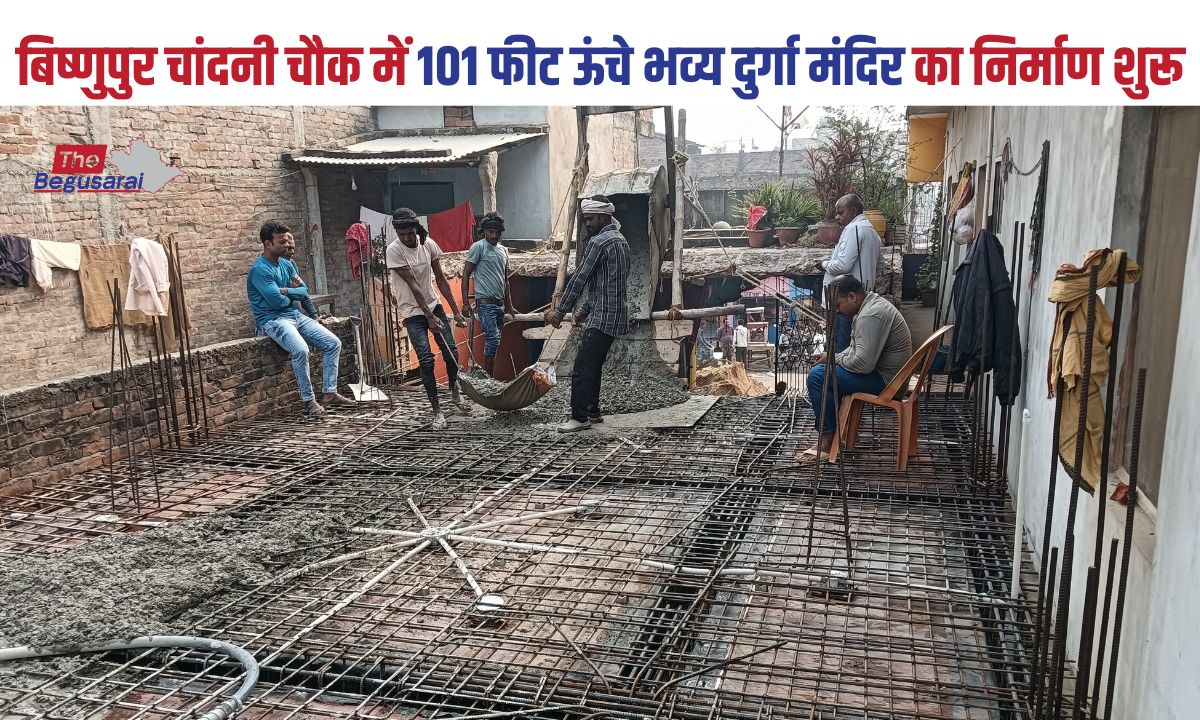 Construction work of 101 feet high Sikhawala temple started in Bishnupur