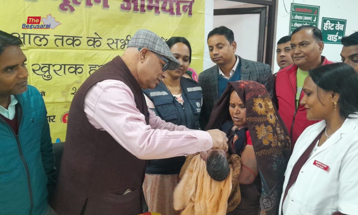 Begusarai News 'Pulse Polio Campaign' launched in Begusarai.
