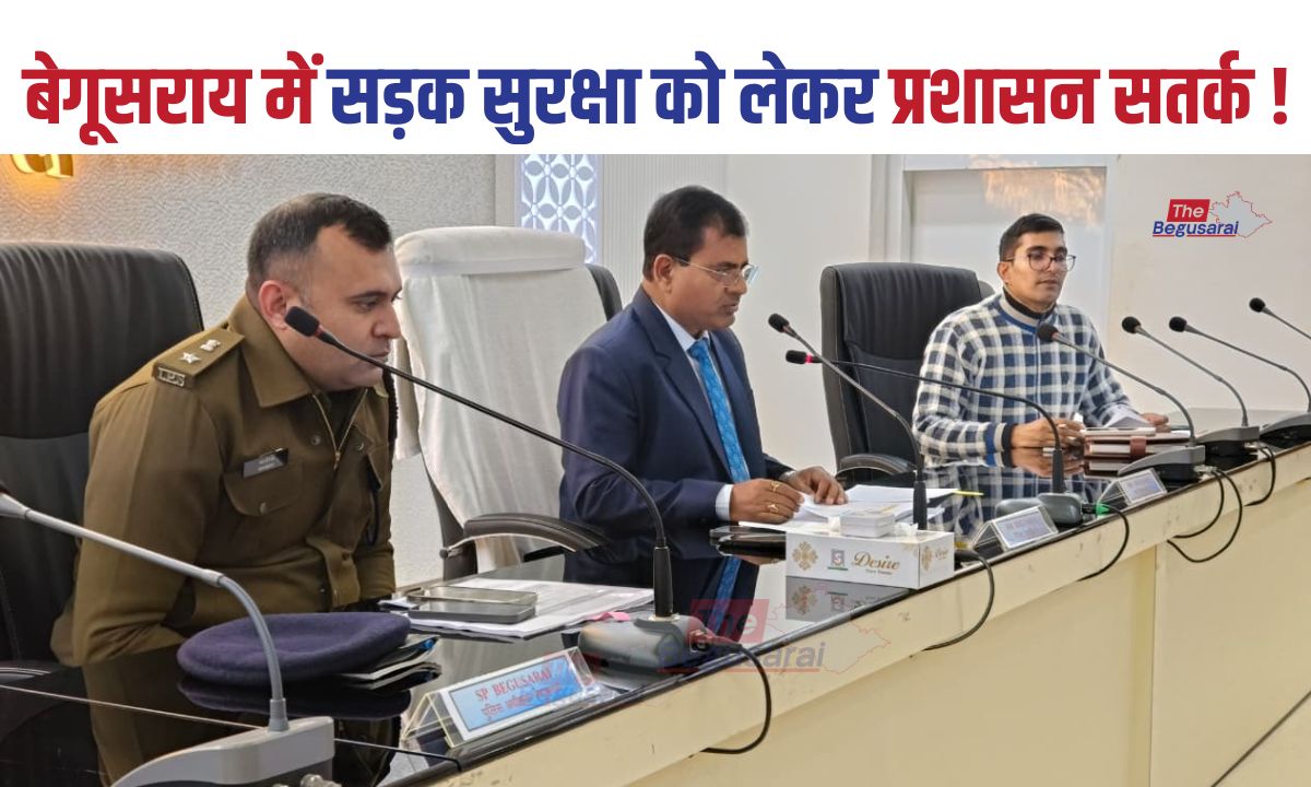 Road accidents in Begusarai have decreased by 4.57%.