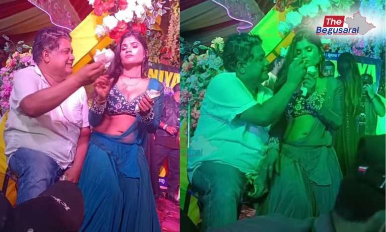 Video of Drunken Headmaster with Dancer Goes Viral in Begusarai