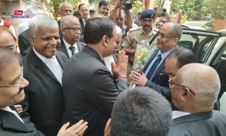 बेगूसराय में पटना HC के निरीक्षी जस्टिस अजीत कुमार का स्वागत, तीन दिवसीय दौरे पर न्यायालयों और संस्थानों का करेंगे निरीक्षण.. Justice Ajit Kumar Visit Begusarai