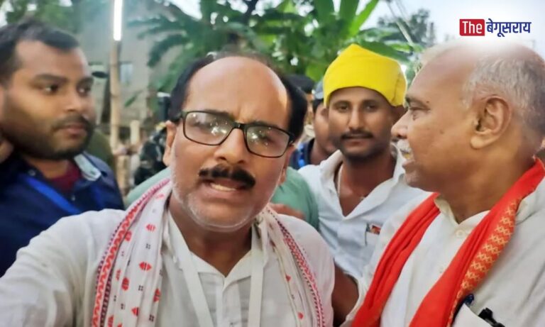 RJD candidate Anil Jha for the Darbhanga Graduates' MLC seat
